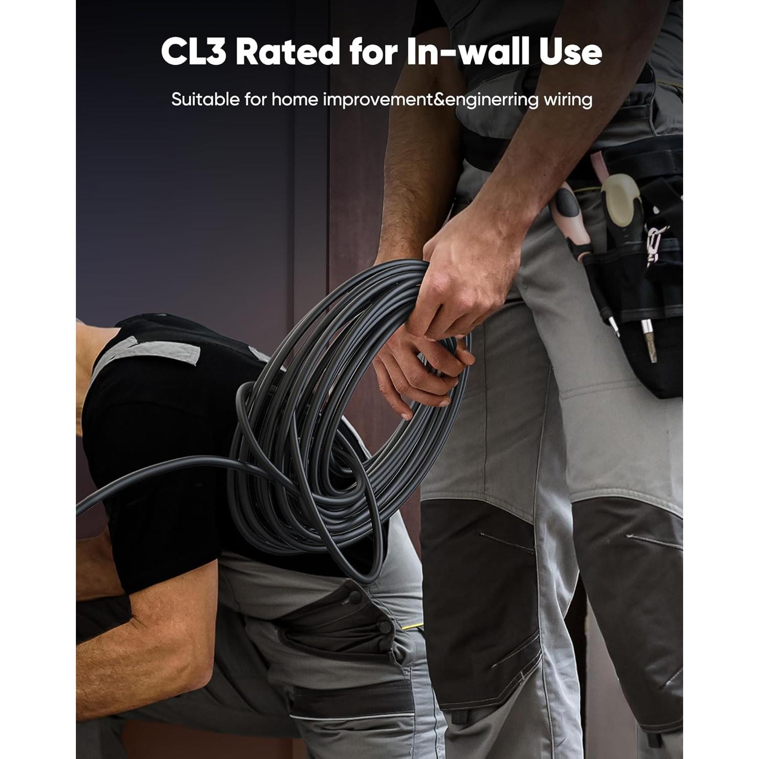 Cable HDMI Capshi 150 pies 4K 60Hz Fibra Óptica CL3