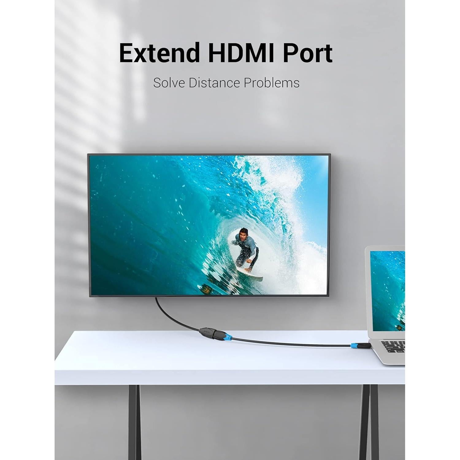 Cable Extensión HDMI VENTION 2 Metros 4K 60Hz Macho a Hembra