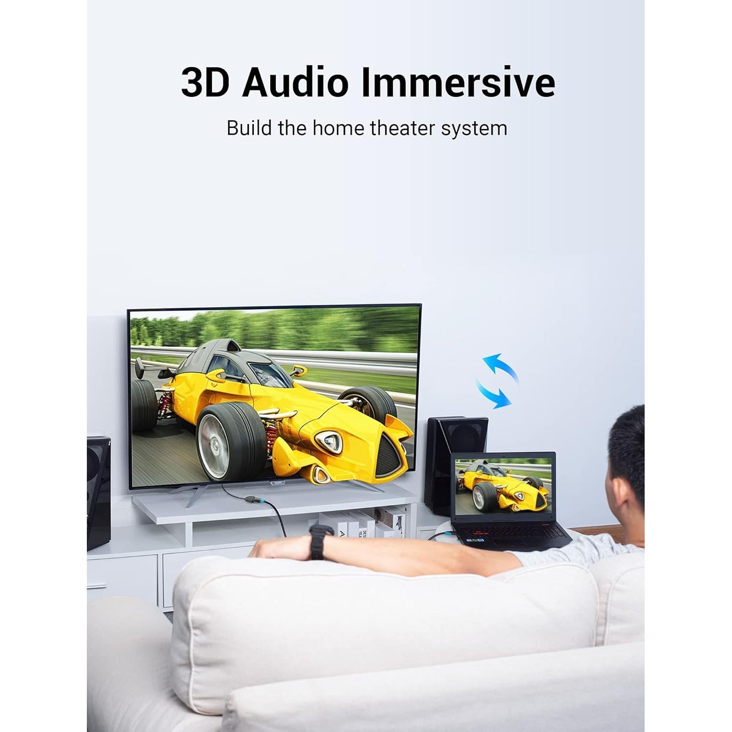 Cable Extensión HDMI VENTION 2 Metros 4K 60Hz Macho a Hembra