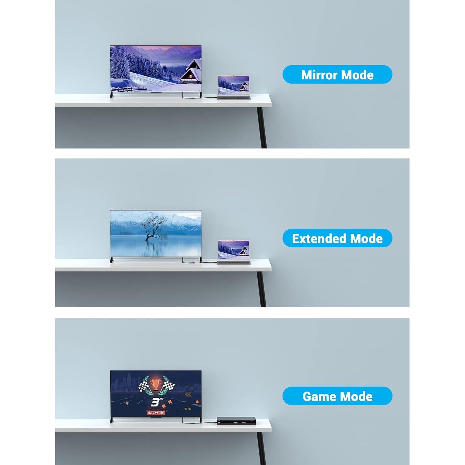 Cable Extensión HDMI VENTION 2 Metros 4K 60Hz Macho a Hembra