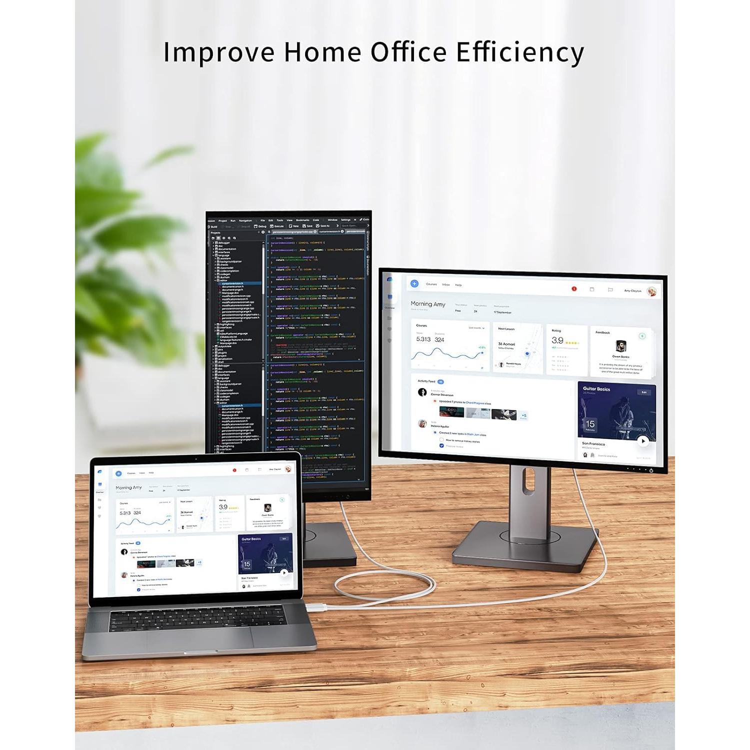 Cable USB C a HDMI 1.83m CableCreation 4K@60Hz Compatible