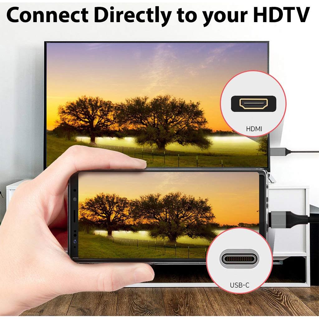 Cable HDMI USB-C 4K Volt Plus Tech 1.8m Compatible Motorola