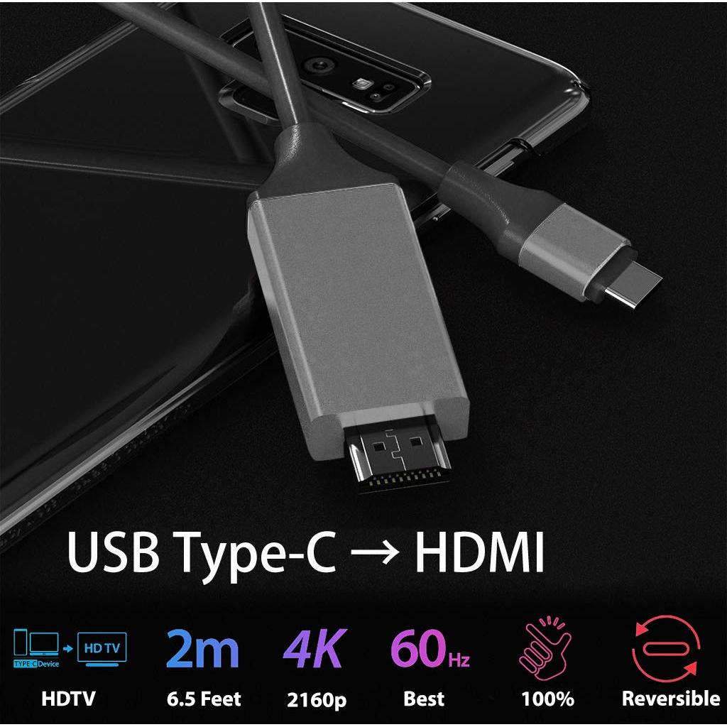 Cable HDMI USB-C 4K Volt Plus Tech 1.8m Compatible Motorola