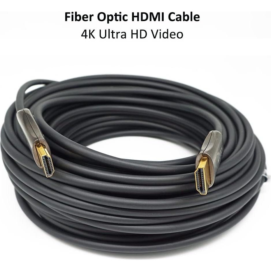 Cable HDMI de Fibra Óptica DTech 4K 60Hz 100 pies (31m)