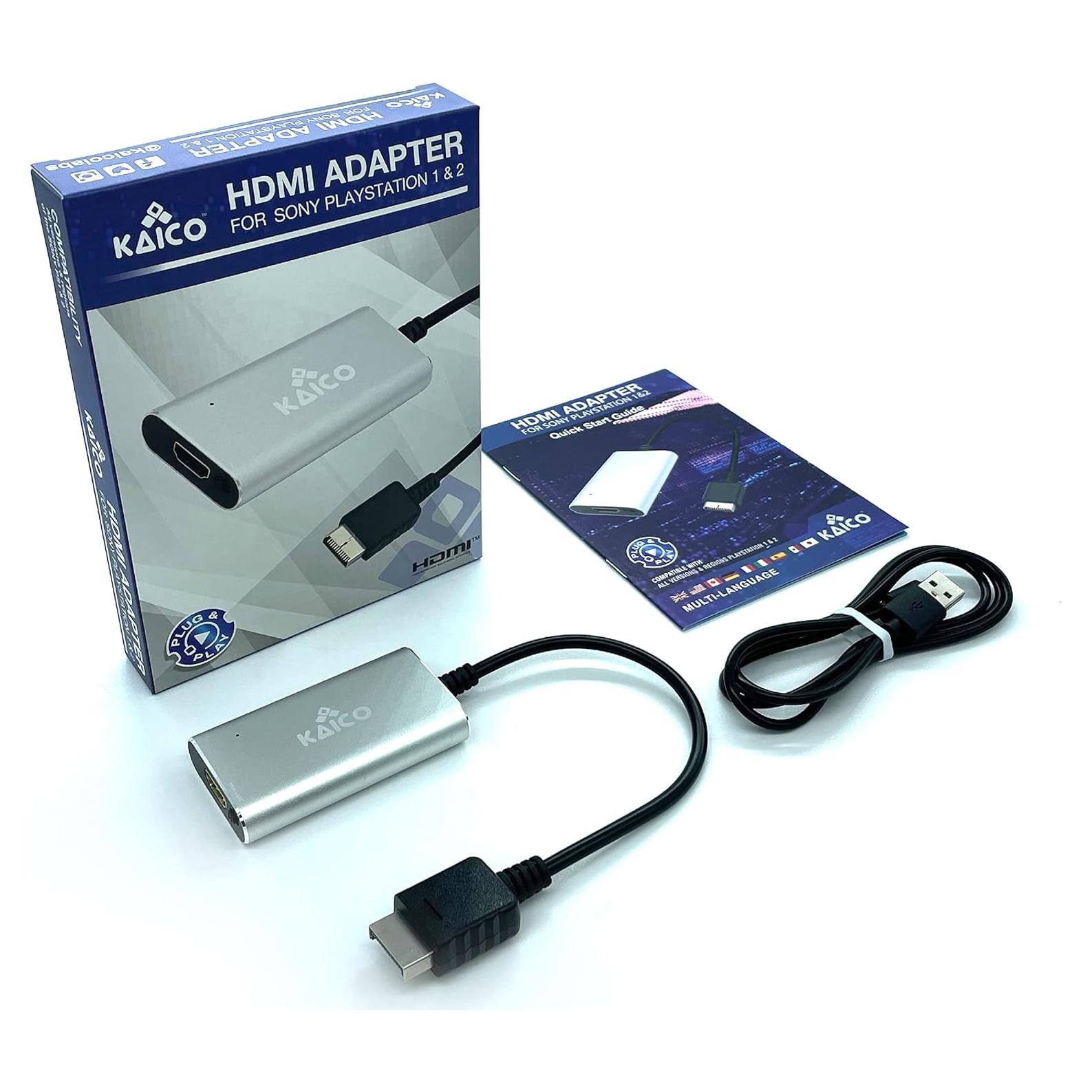 Convertidor HDMI Kaico para PS1 y PS2 - RGB y Componente