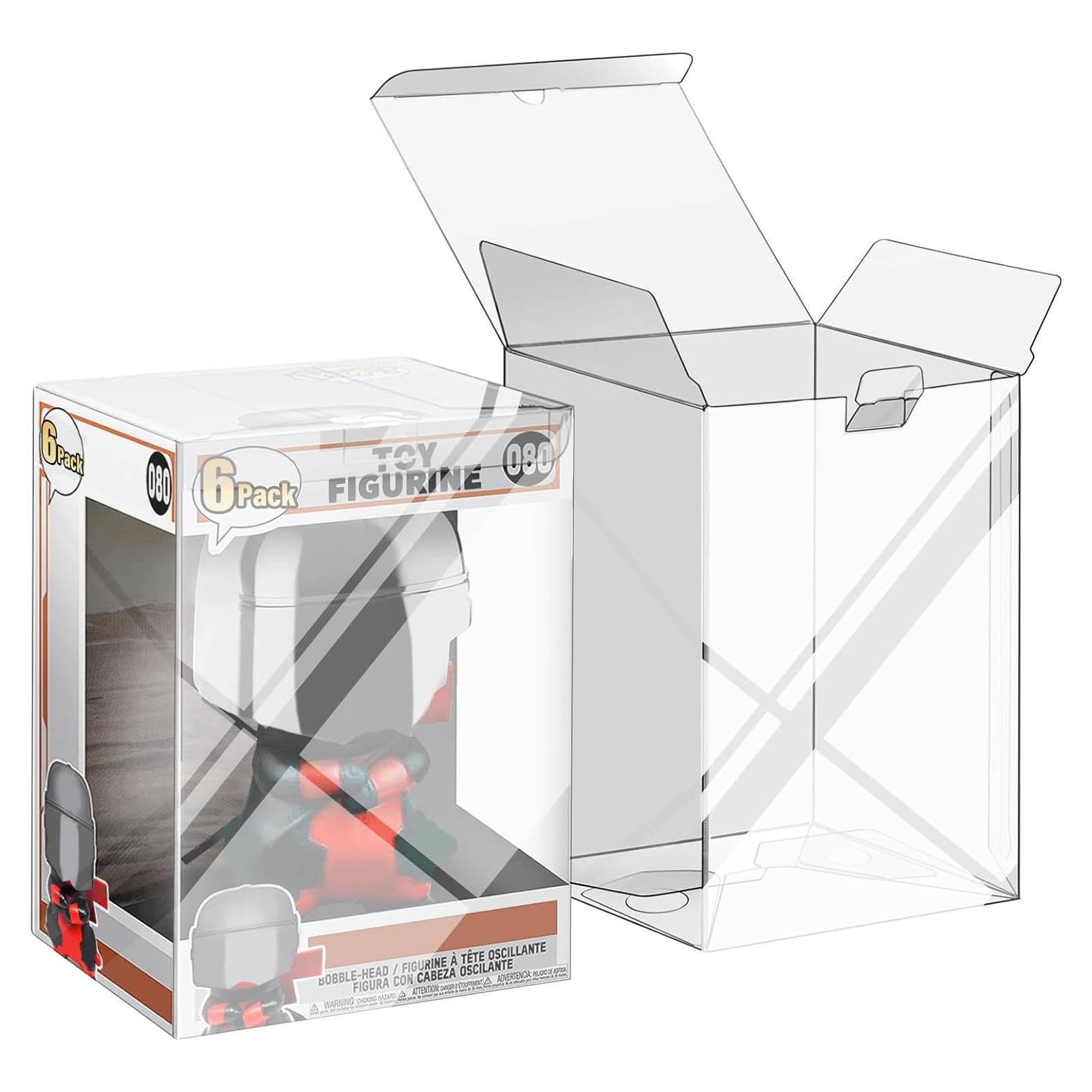 Paquete de 6 Protectores Sooez para Figuras Pop de 10 cm