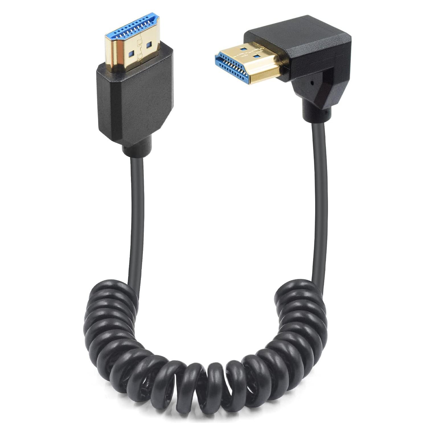 Cable HDMI Enrollado 8K Duttek 1.2M Macho a Macho Ultra Delgado