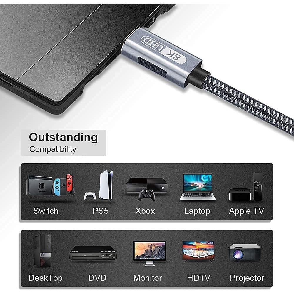 Cable HDMI 8K 1.83 m TagBreet 48Gbps Alta Velocidad