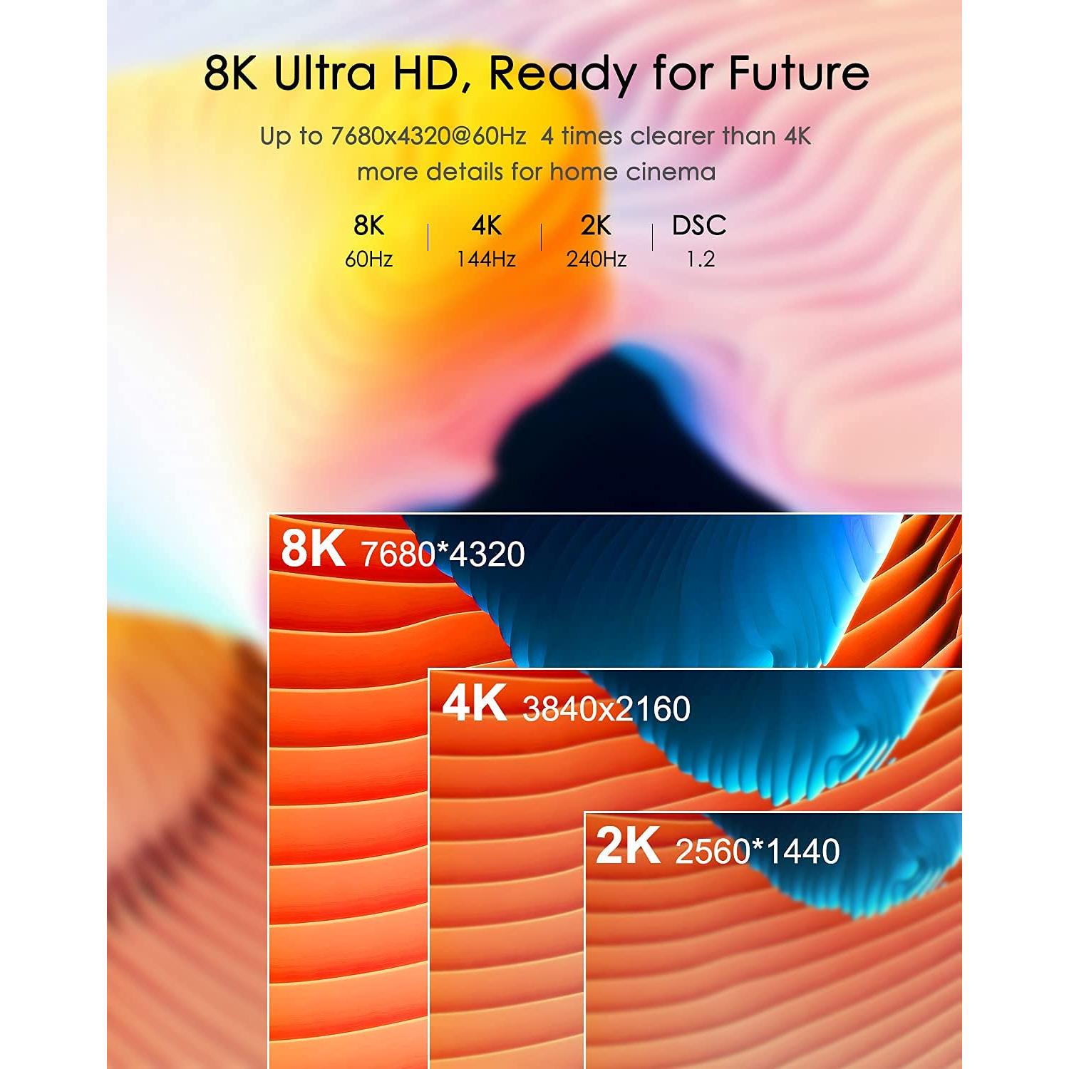 Cable HDMI 8K 1.83 m TagBreet 48Gbps Alta Velocidad