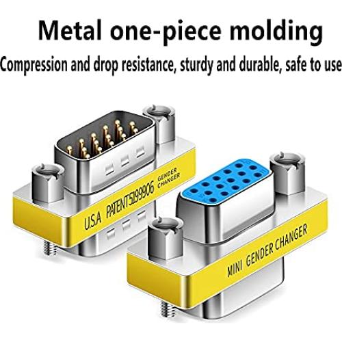 Adaptador VGA Macho a Hembra LNHCAW - Paquete de 3