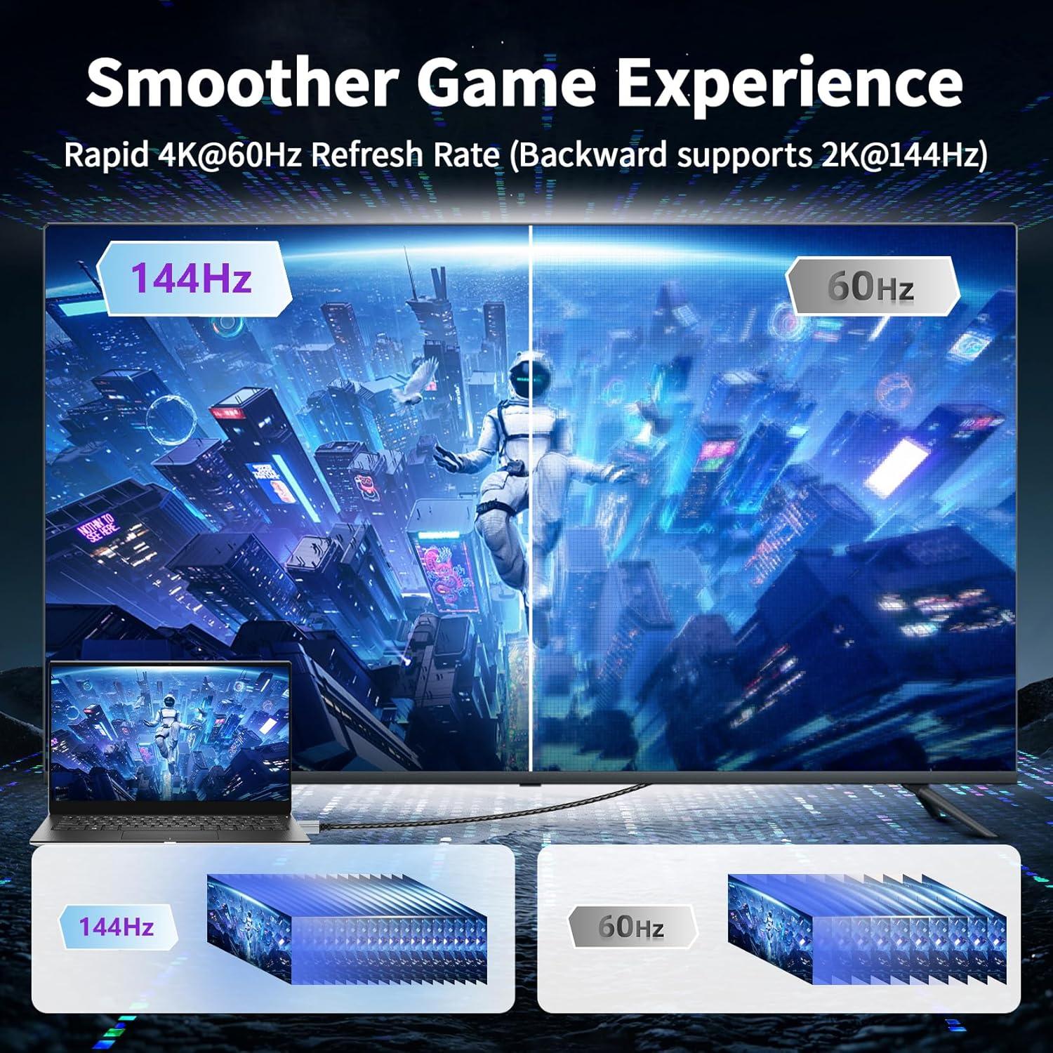 Cable DisplayPort a HDMI 1.8M 4K 60Hz LUKFOCAB