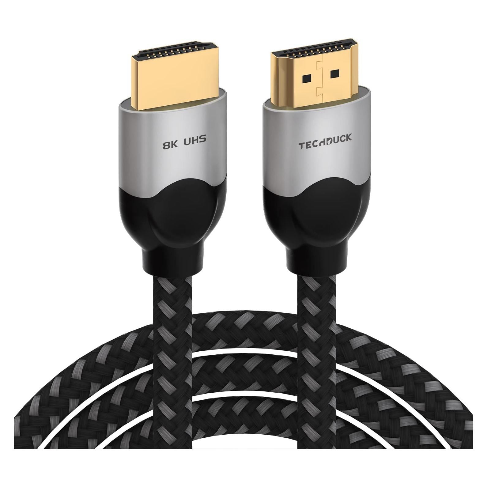 Cable HDMI 2.1 8K 1.83m TechDuck Alta Velocidad 48Gbps