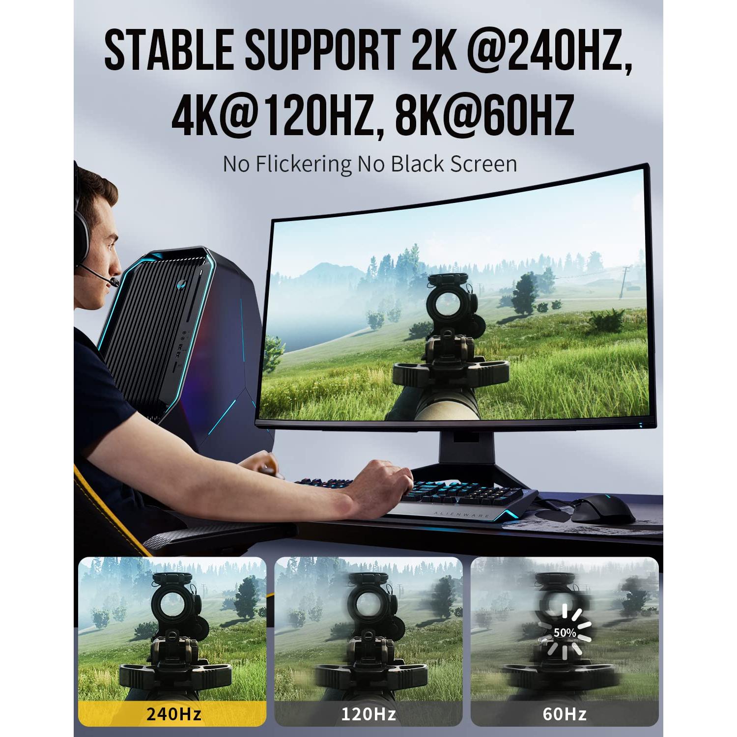 Cable HDMI 2.1 8K 1.83m TechDuck Alta Velocidad 48Gbps