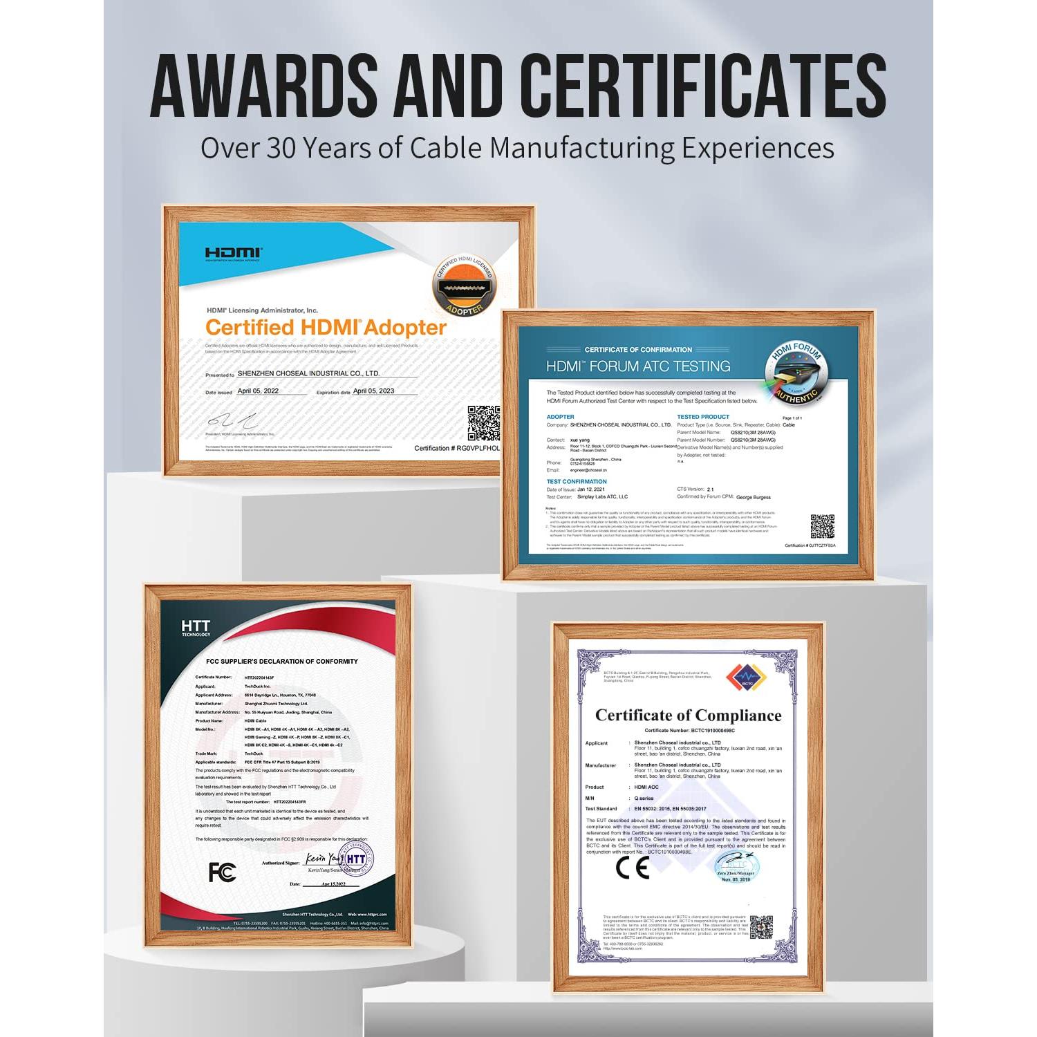 Cable HDMI 2.1 8K 1.83m TechDuck Alta Velocidad 48Gbps