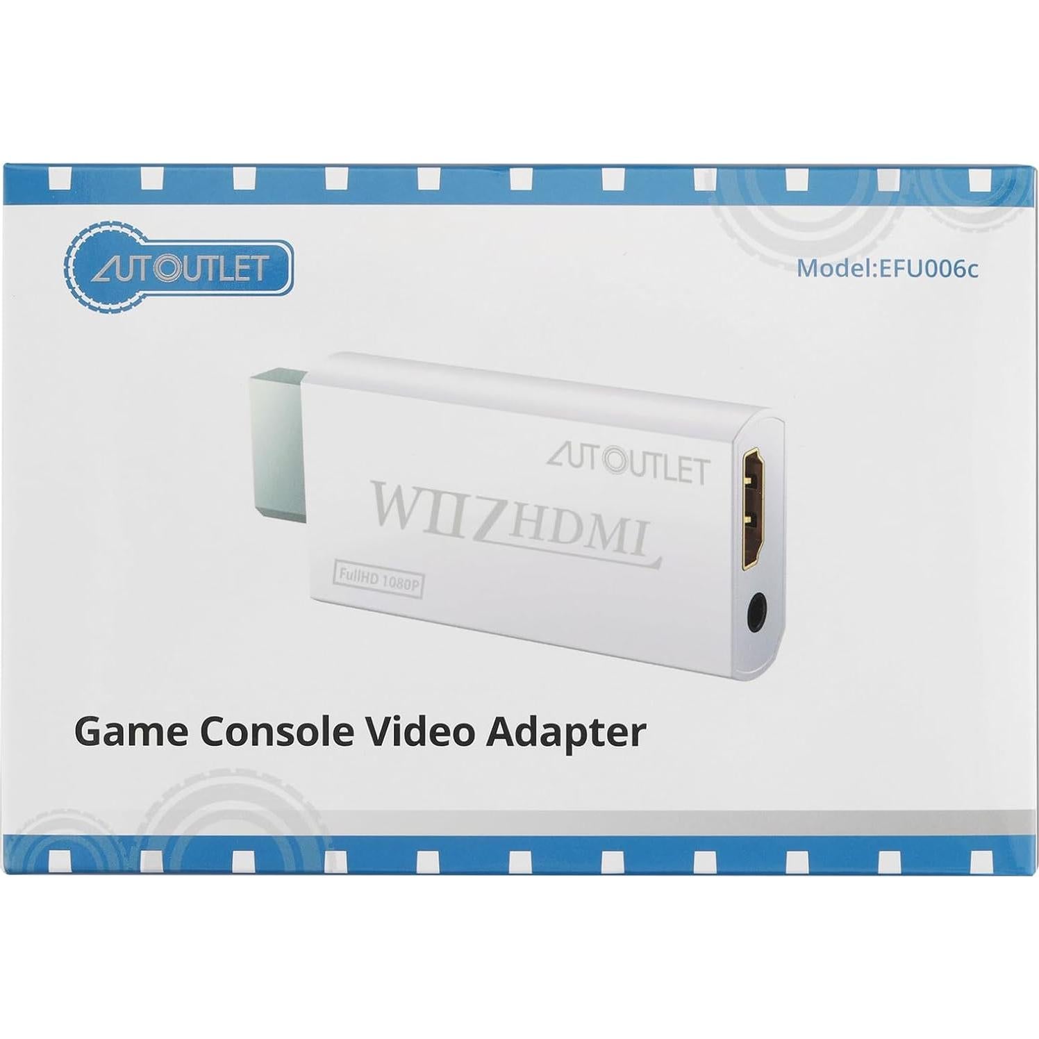 Adaptador HDMI para Wii AUTOUTLET con Cable HDMI 1m 720/1080p