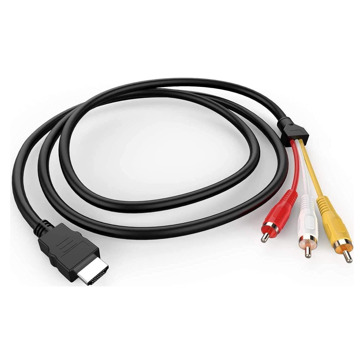 Cable HDMI a RCA 1.5m HANGYAN Adaptador Video Audio AV