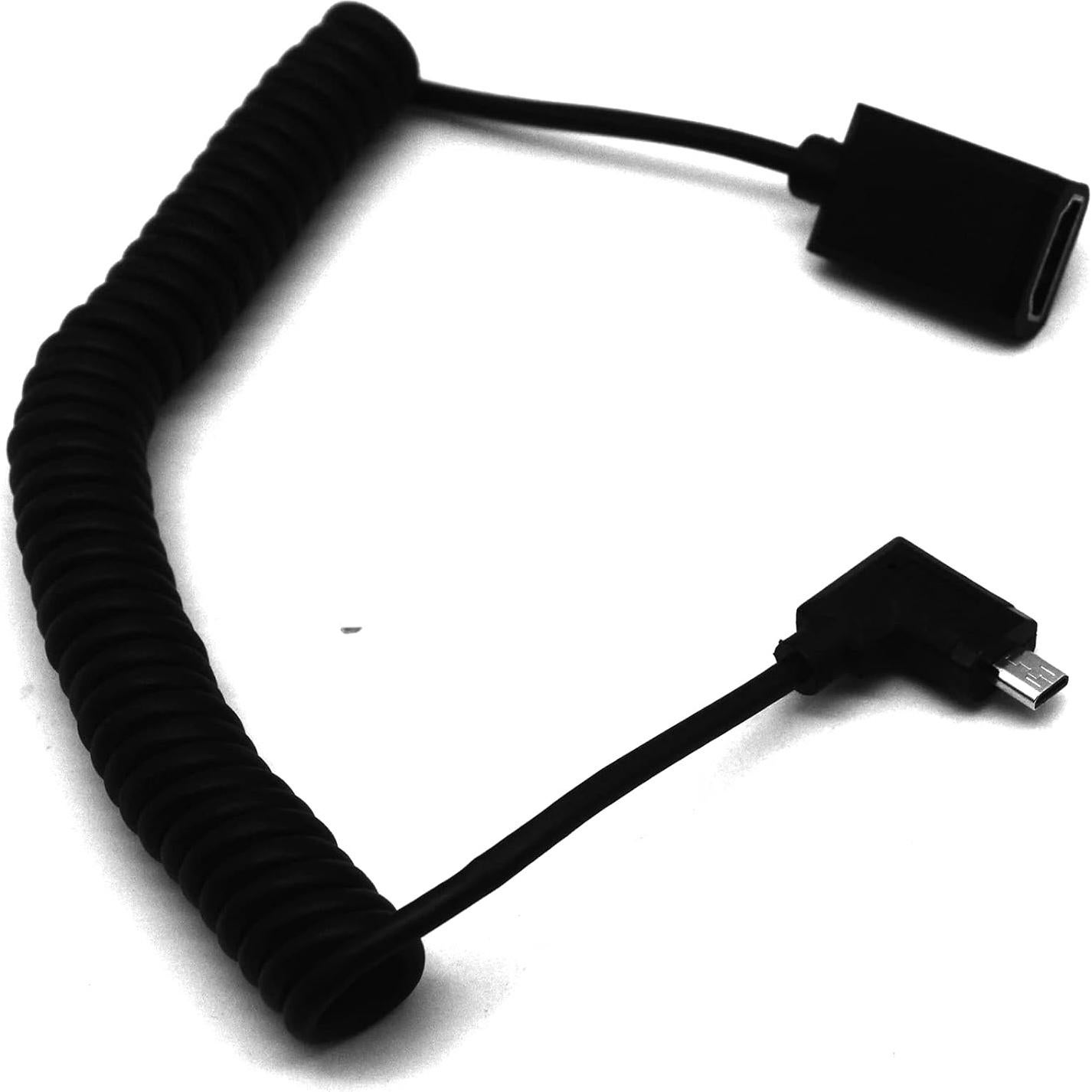 Cable HDMI 2.0 4K MOTONG a Micro HDMI 1.8M ángulo izquierdo