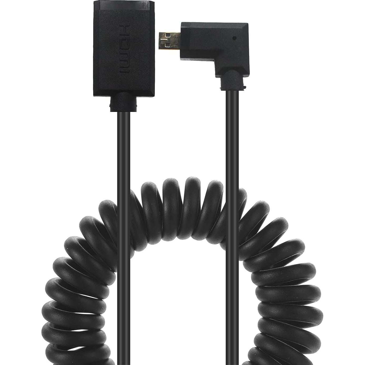 Cable HDMI 2.0 4K MOTONG a Micro HDMI 1.8M ángulo izquierdo