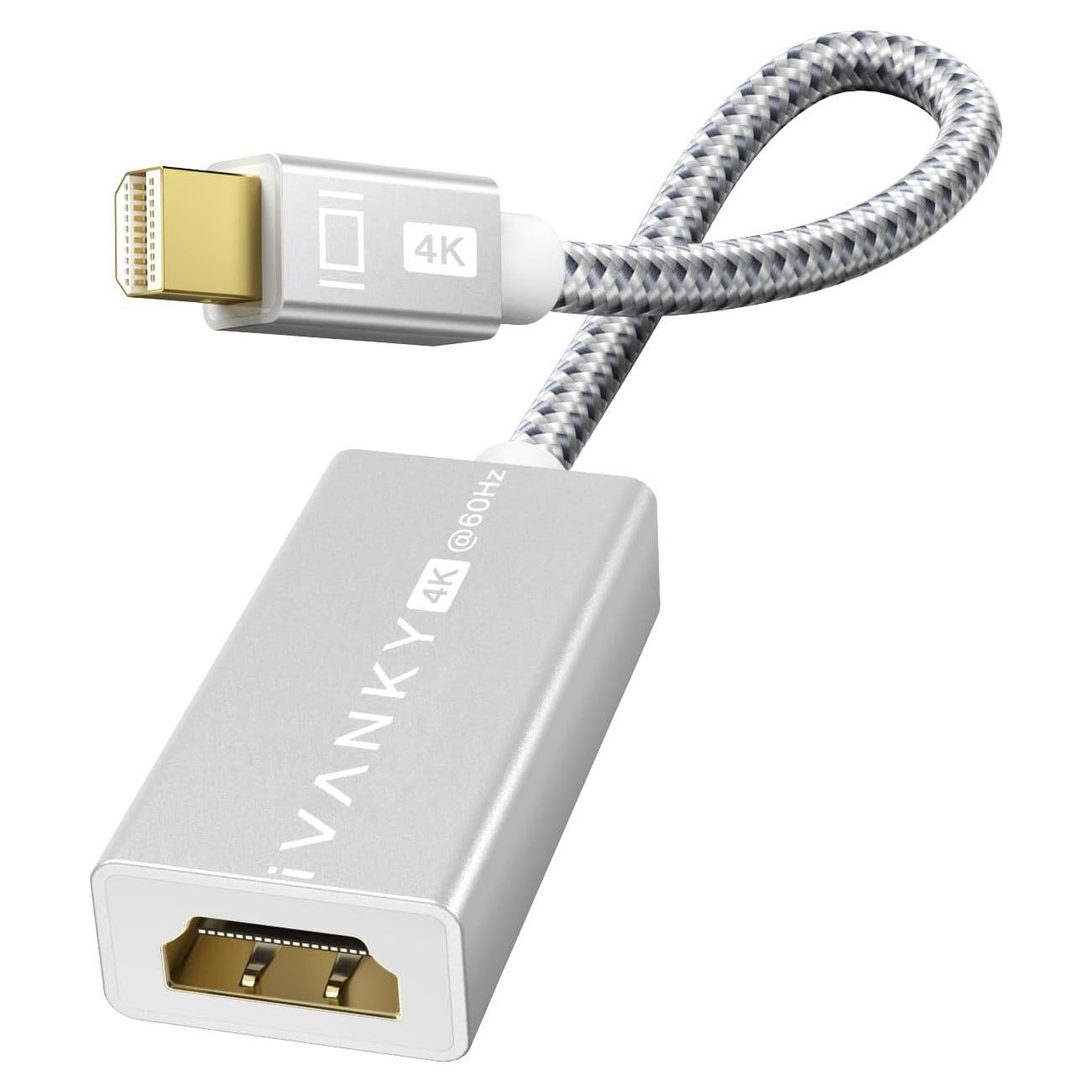 Adaptador Mini DisplayPort a HDMI 4K iVANKY 60Hz Plata