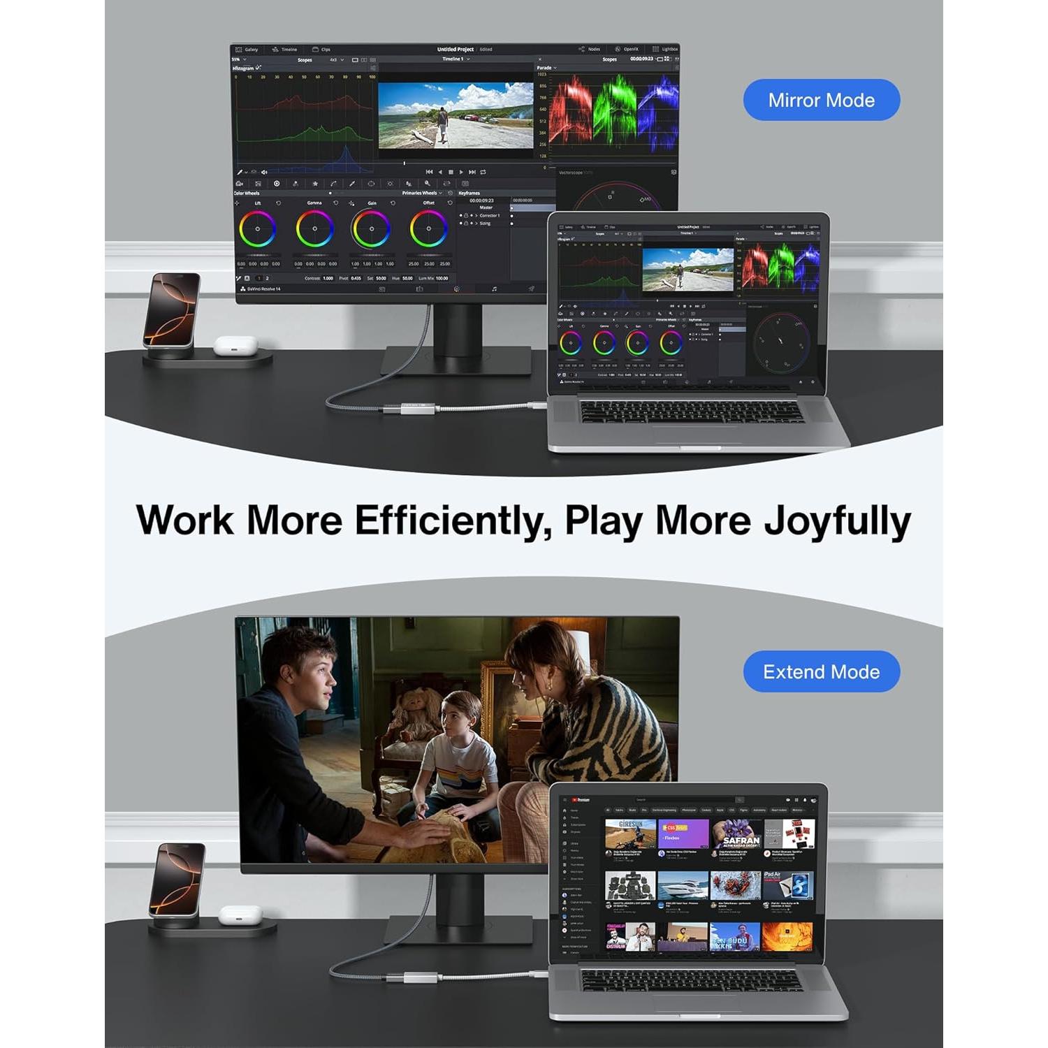Adaptador Mini DisplayPort a HDMI 4K iVANKY 60Hz Plata