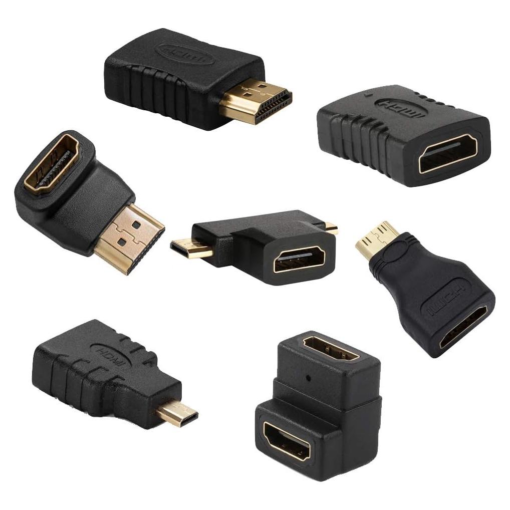 Kit de 7 Adaptadores HDMI FUNTEN Mini a Micro a Hembra