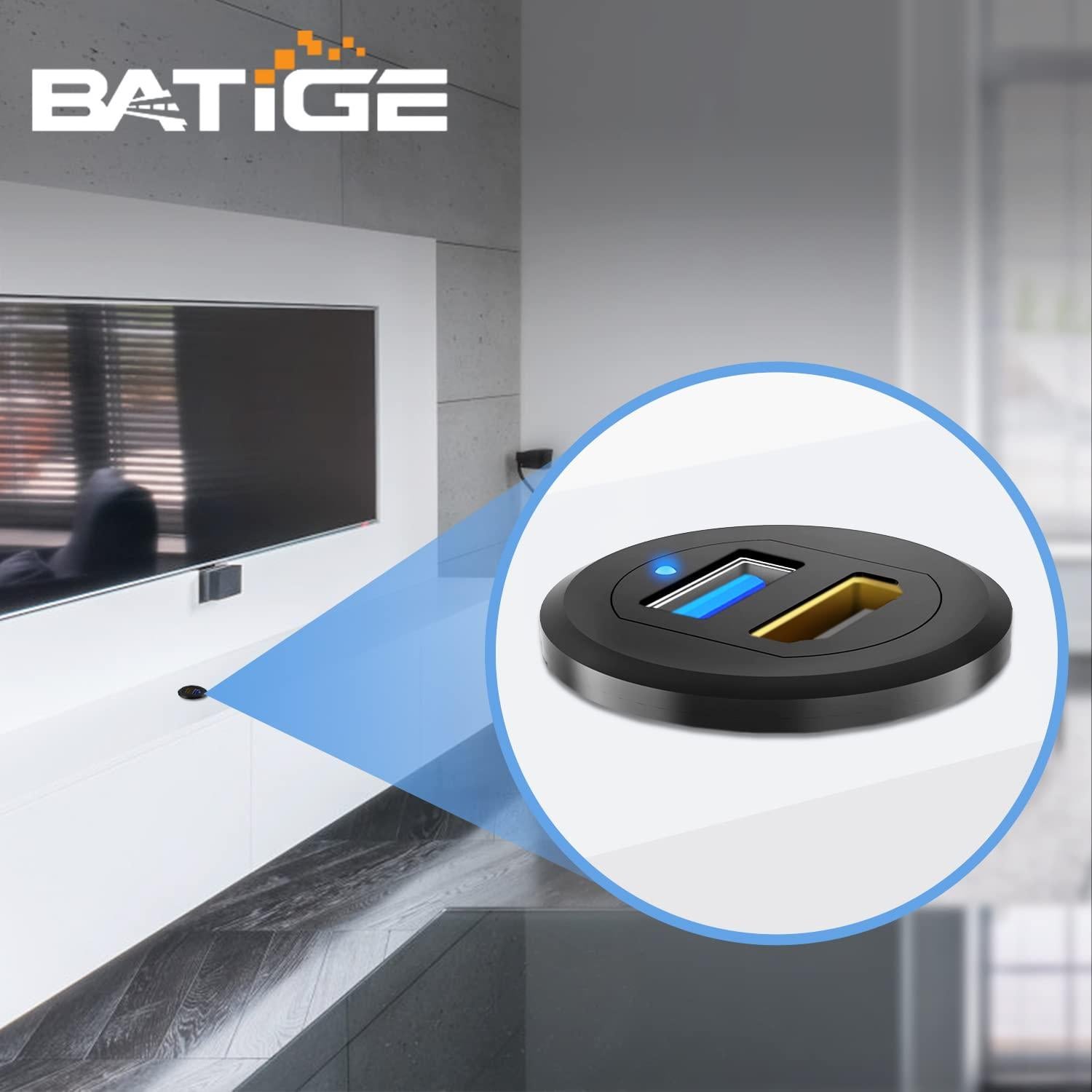 Cable de Montaje BATIGE USB 3.0 y HDMI 1m con LED