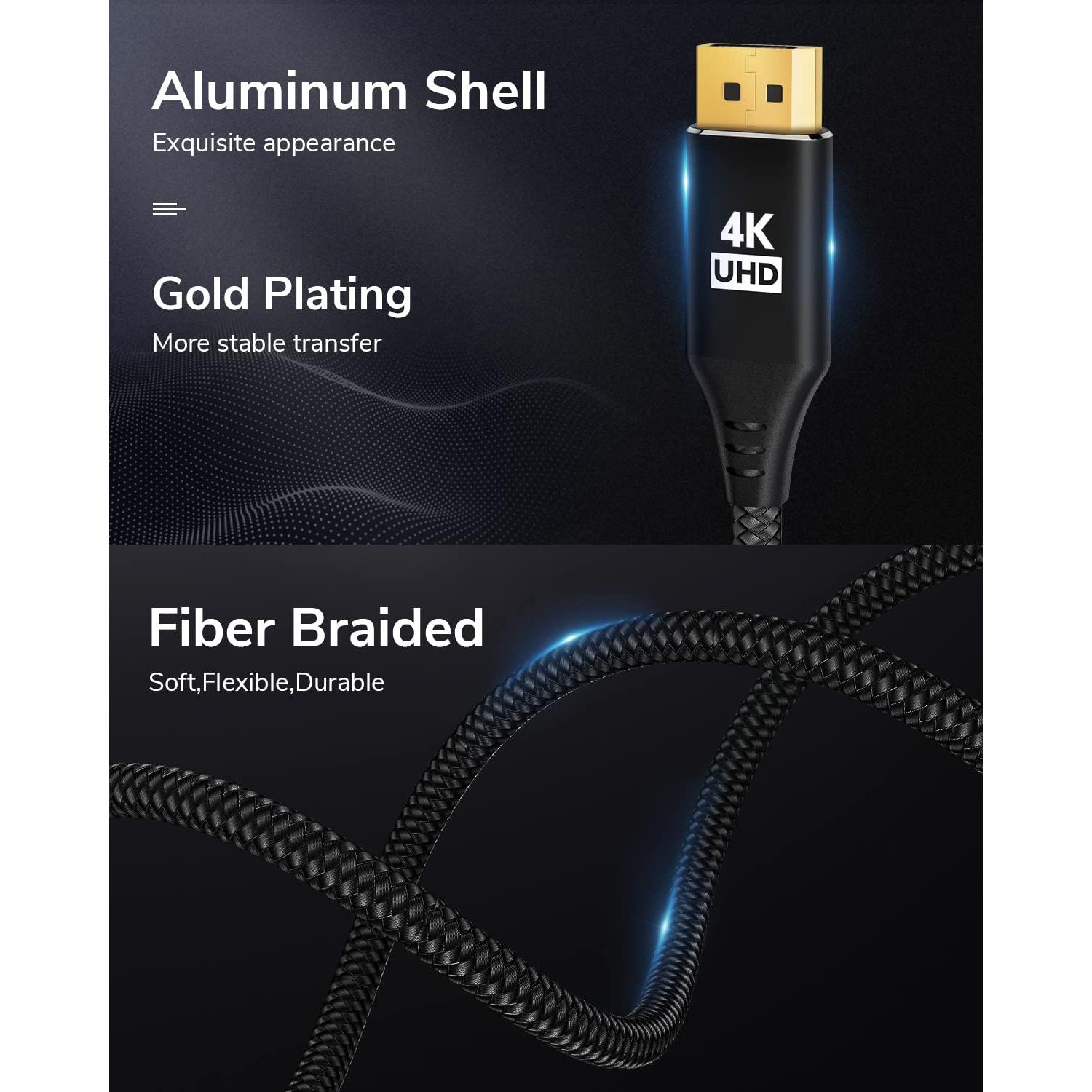 Cable DisplayPort a Micro HDMI KELink 1.83m 4K@30Hz Unidireccional