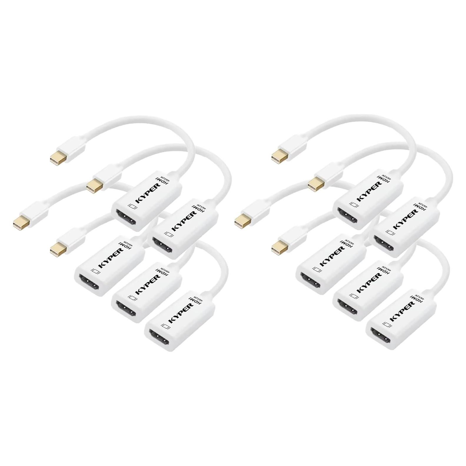 Adaptador Mini DisplayPort a HDMI Kyper USKyper-2788 10 Pack