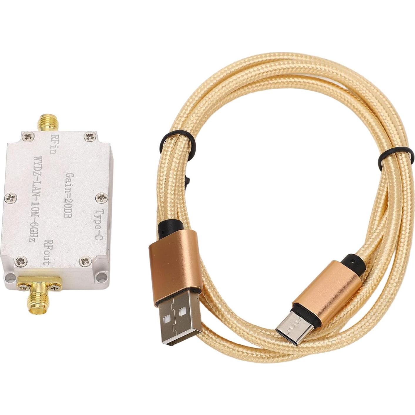 Amplificador LNA de Bajo Ruido WALFRONT 10M-6GHz 20dB SMA
