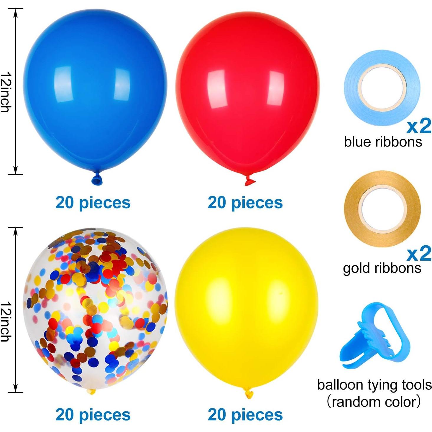 Globos de Fiesta JOYYPOP 80 Piezas Carnaval Circo