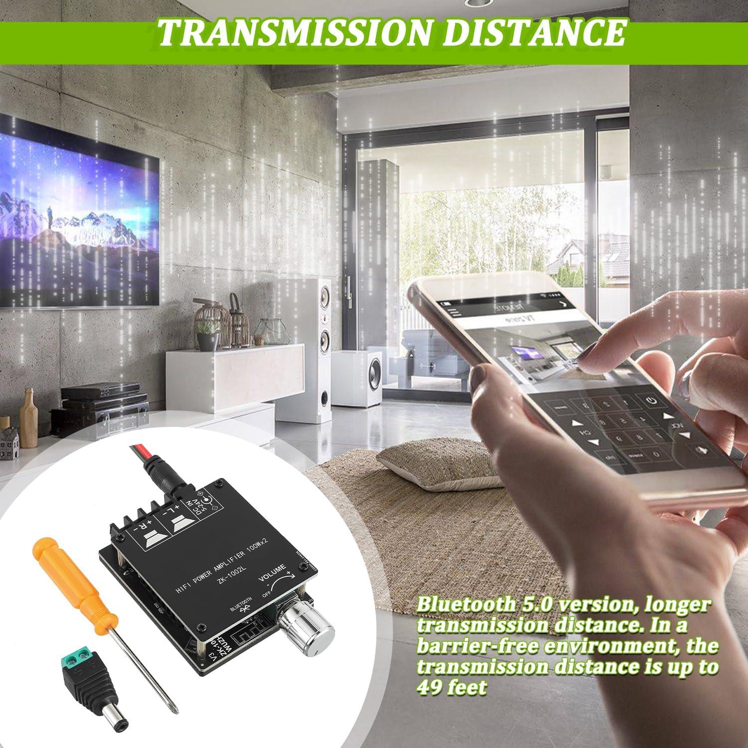 Amplificador Bluetooth 200W EPLZON ZK-1002L 5-24V 2CH