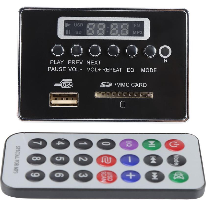 Módulo Decodificador de Audio Bluetooth Oumefar DC 12V USB SD