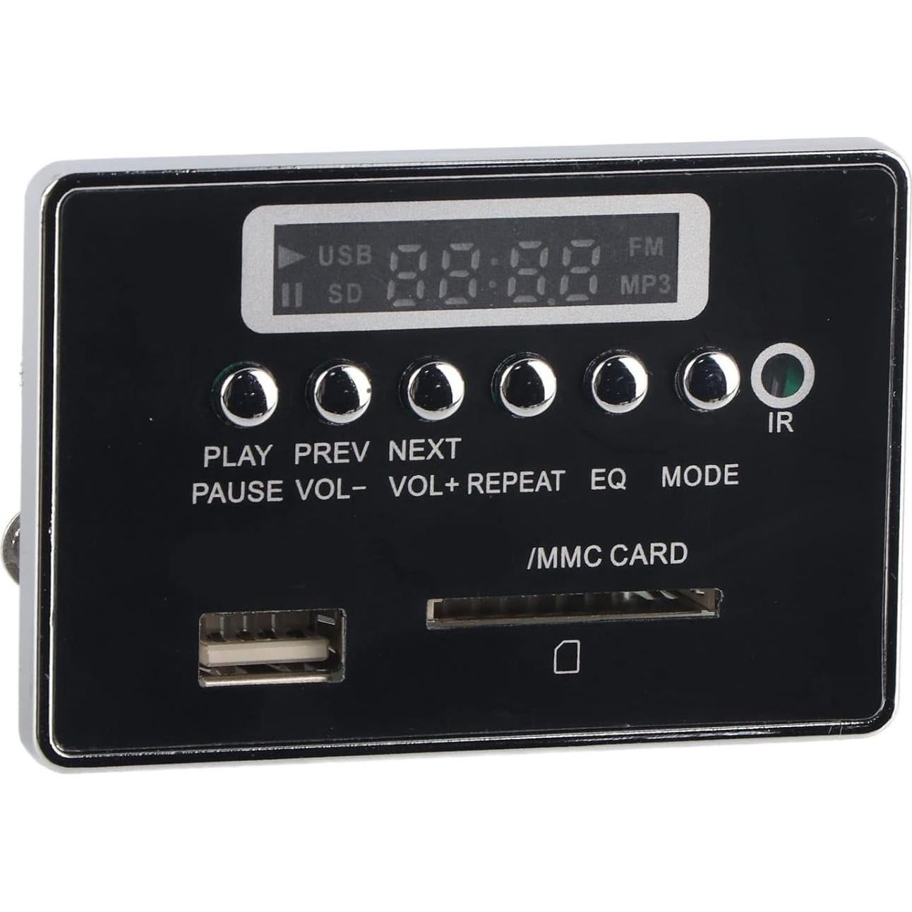 Módulo Decodificador de Audio Bluetooth Oumefar DC 12V USB SD