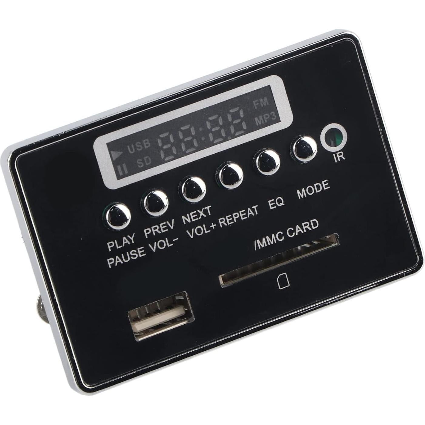 Módulo Decodificador de Audio Bluetooth Oumefar DC 12V USB SD