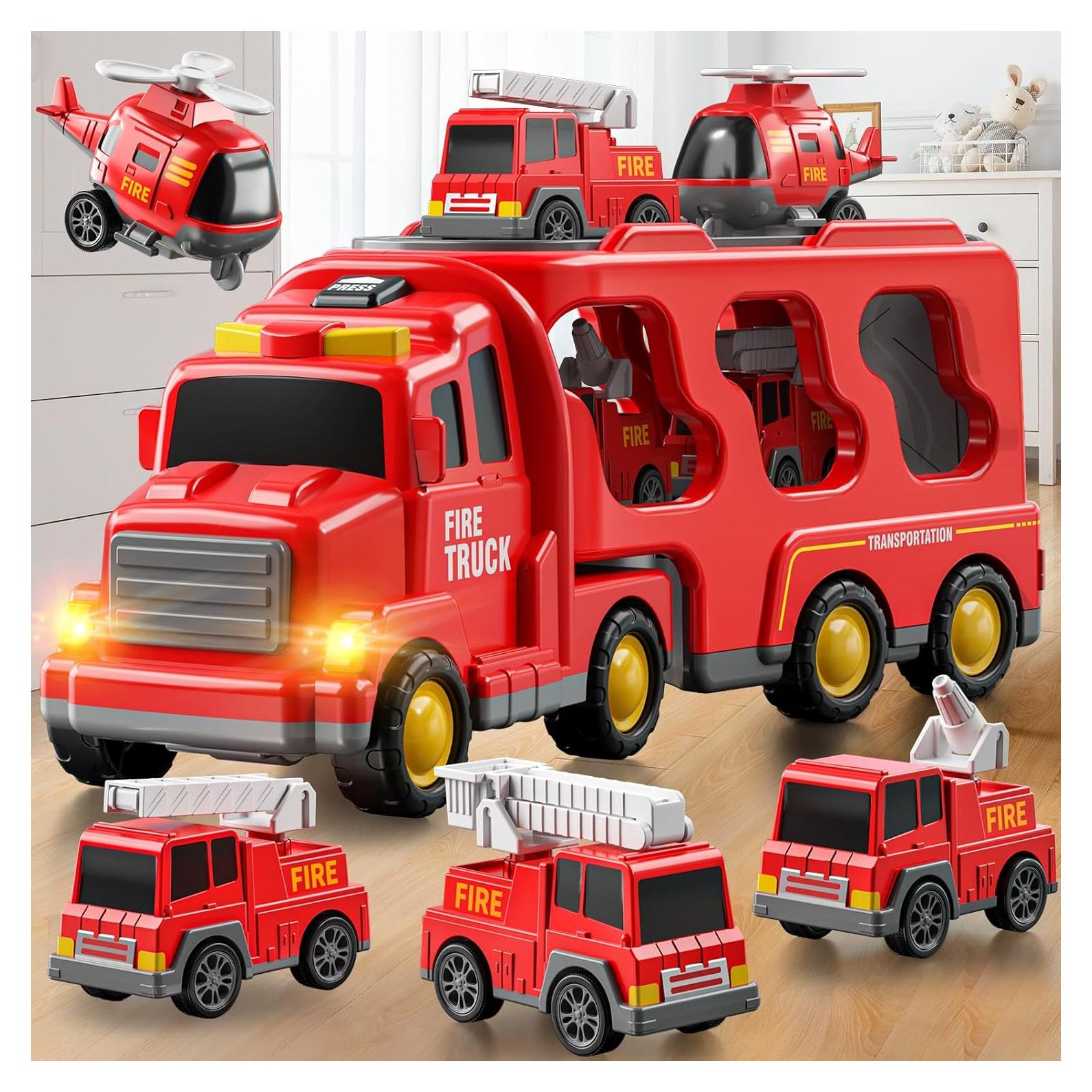 Set de Juguetes de Camiones Suxing 5 en 1 para Niños