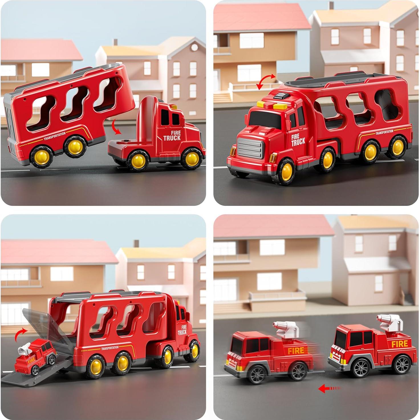 Set de Juguetes de Camiones Suxing 5 en 1 para Niños