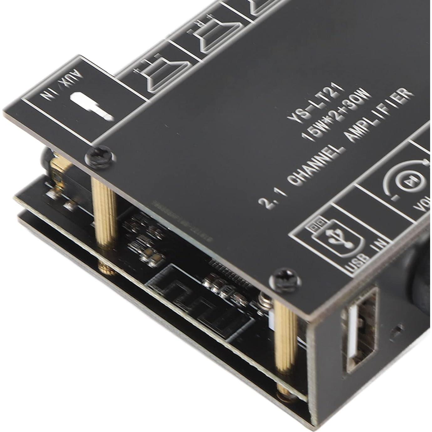 Amplificador Digital de Audio Bluetooth SPYMINNPOO 2.1 Canal 15W 30W