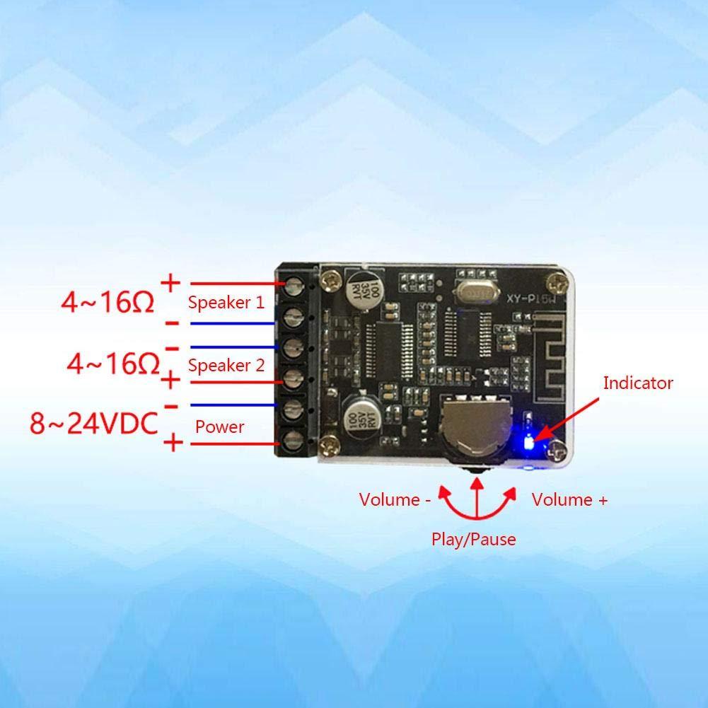Placa Amplificadora Estéreo Bluetooth Thincol XY-P15W 30-150W