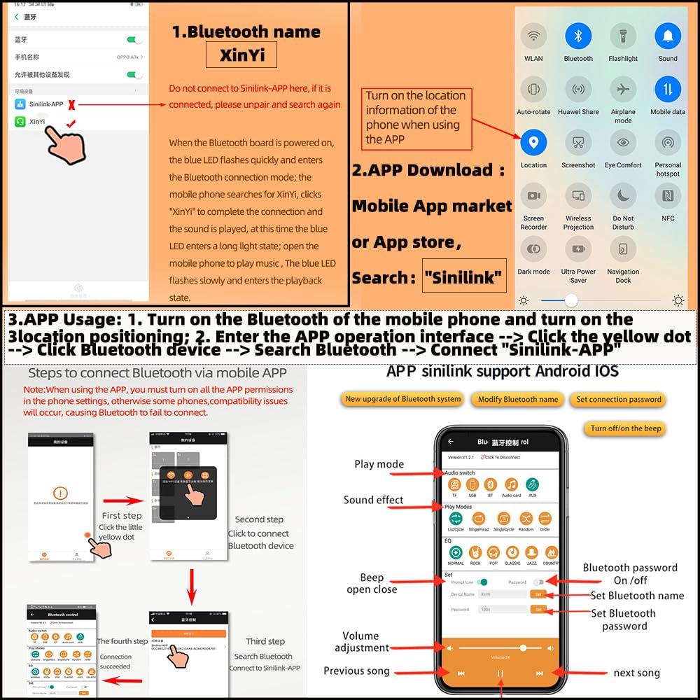Amplificador de Potencia HIFIDIY LIVE S220H 2.1 Bluetooth 5.0 160W+220W