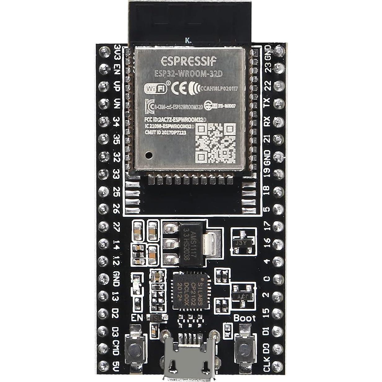 2 Sets Placa Base ESP32-DevKitC V4 38 Pines Tipo-C WiFi Bluetooth