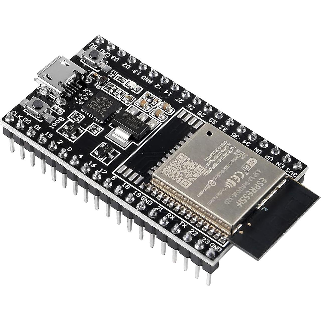 2 Sets Placa Base ESP32-DevKitC V4 38 Pines Tipo-C WiFi Bluetooth