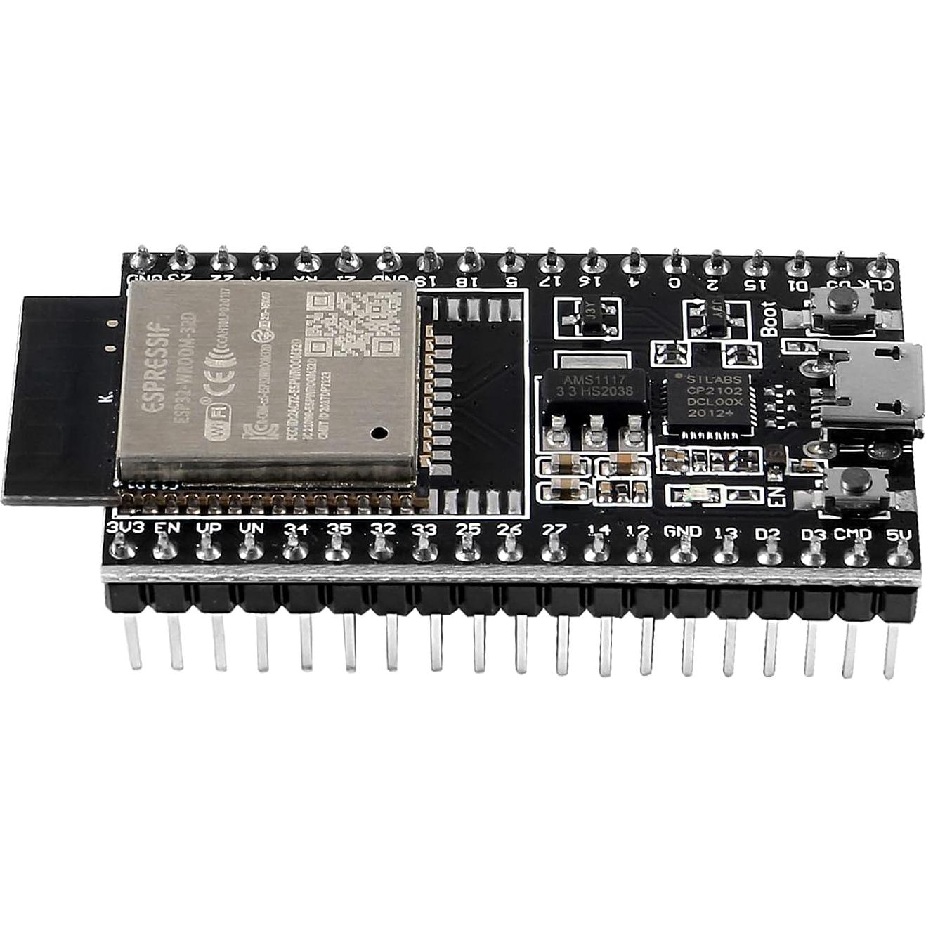 2 Sets Placa Base ESP32-DevKitC V4 38 Pines Tipo-C WiFi Bluetooth