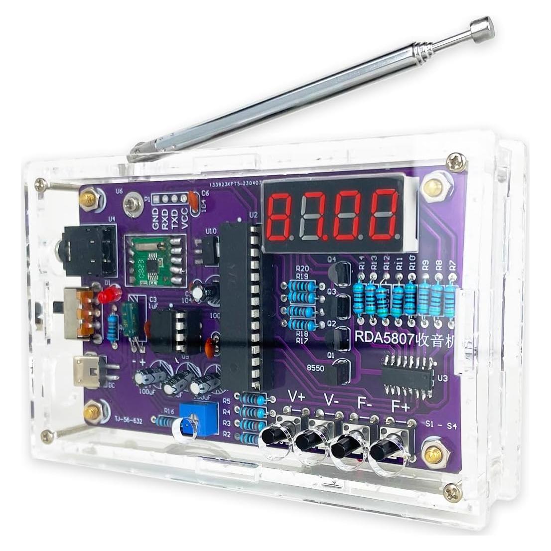 Kit de Soldadura Electrónica EIELE Raaaadio Digital 87-108MHz