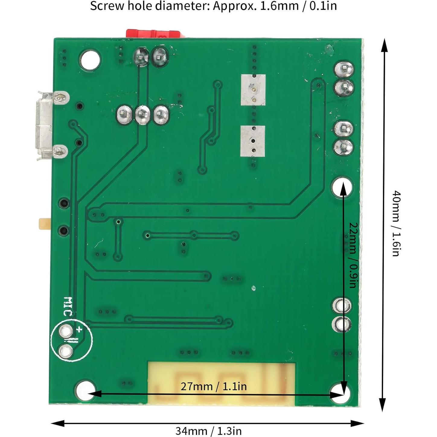 Módulo Amplificador de Audio Estéreo Bluetooth 5.0 5W + 5W