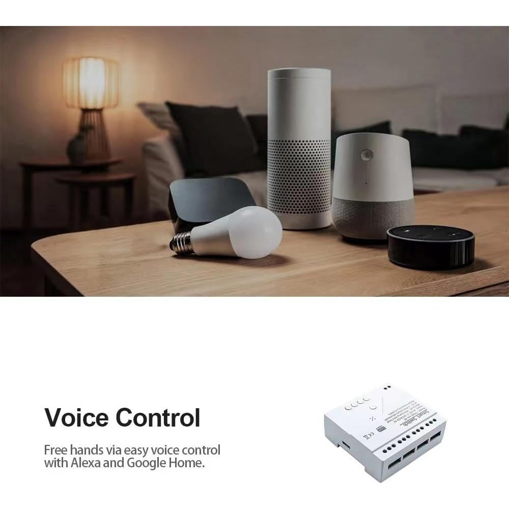 Módulo Relé Inteligente 4 Canales Yitouniu WiFi 85-250V