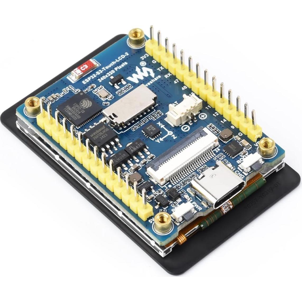 Placa de Desarrollo ESP32-S3 Wonrabai con Pantalla Táctil 2"