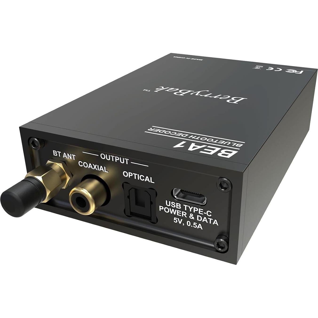 Receptor Bluetooth 5.3 Sure Electronics BEA1 DAC USB RCA Coaxial