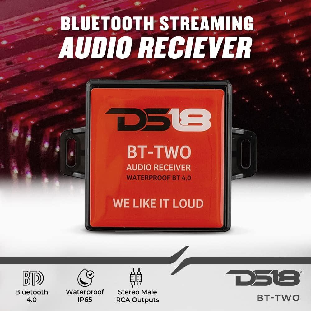 Receptor Bluetooth DS18 BT-TWO IP65, RCA Estéreo, BT 4.0