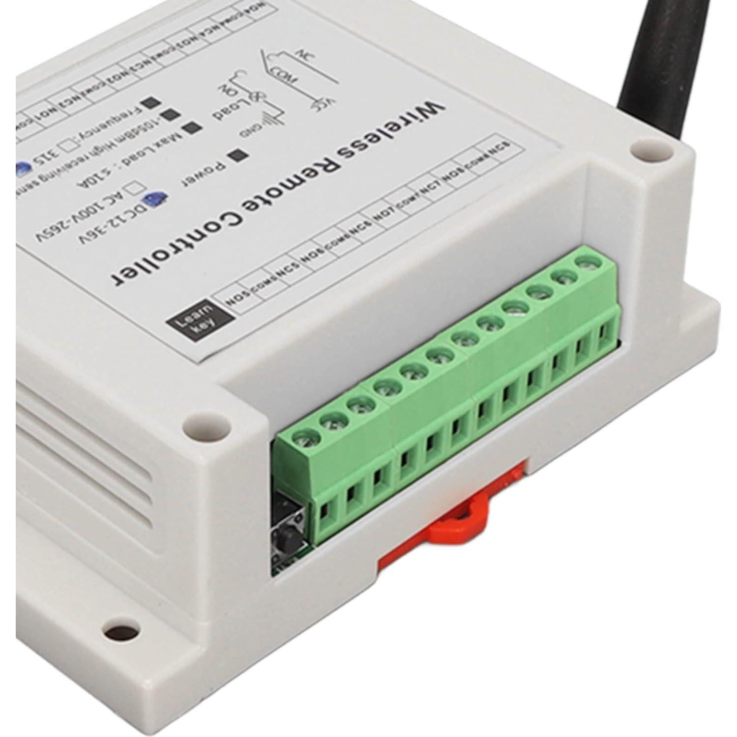 Módulo de Relé 8 Canales Gugxiom 10A DC 12V-36V Control Remoto