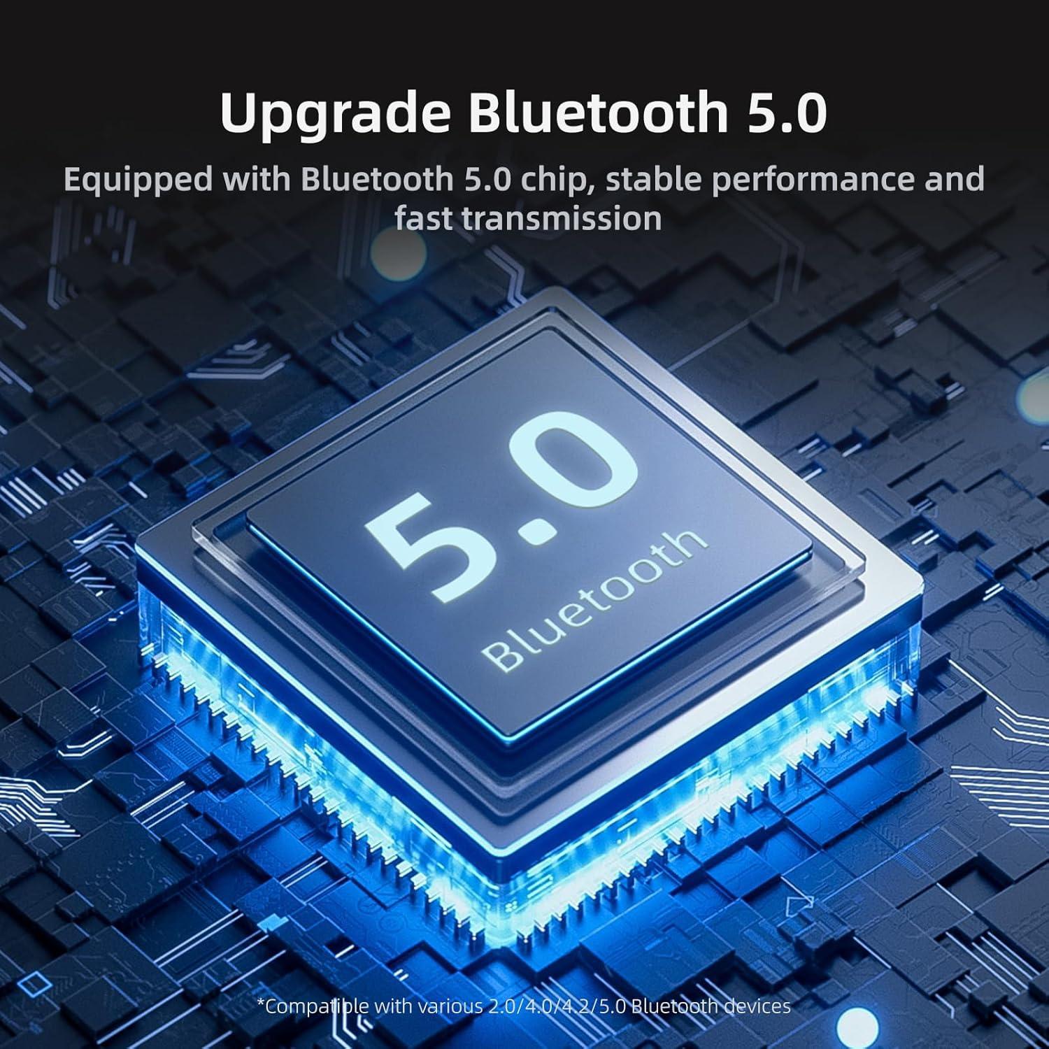 Receptor Transmisor Bluetooth 5.0 MOREGAX 2 en 1 AUX RCA USB